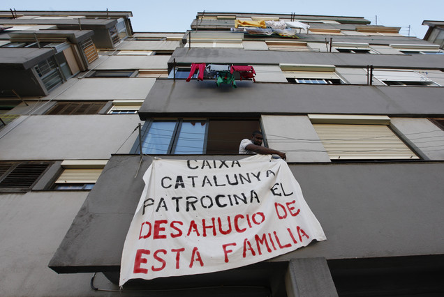 Evictions take central stage in Spain strike