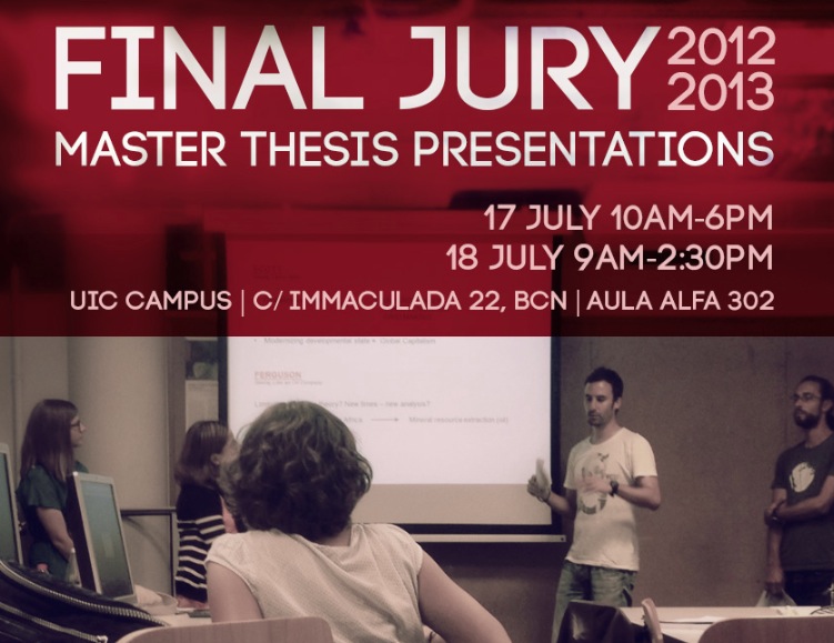 Final Jury 2012-13 | Master Thesis Presentations