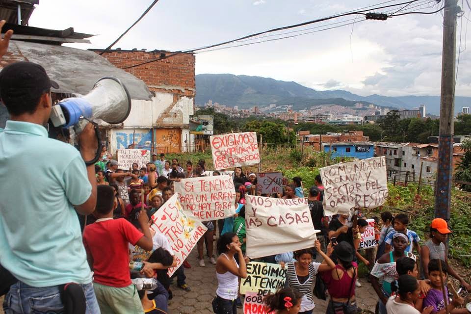 A week after the 7th World Urban Forum in Medellín, a district of Moravia is evicted by the police